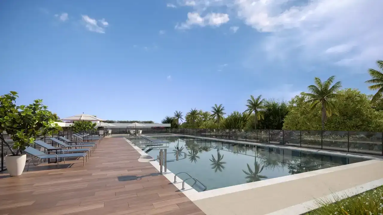 Imagem ilustrativa do padrão Sensia: piscina